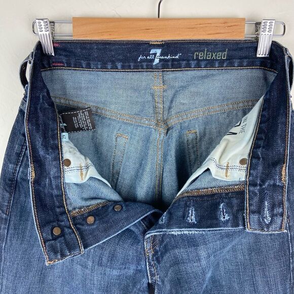 7 For All Mankind Austyn Relaxed Straight Leg Jeans - Picture 8 of 8